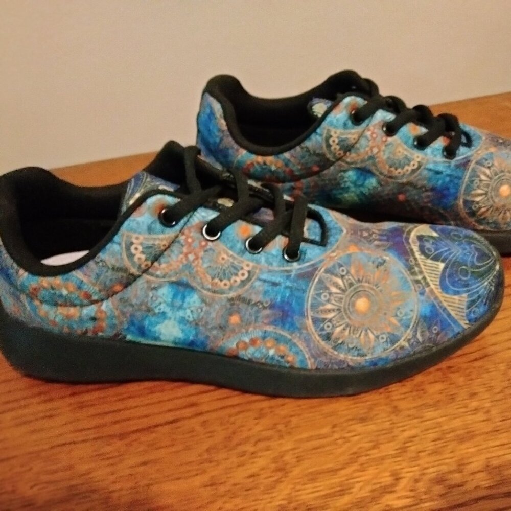 Mandala decorated shoes